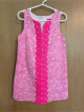 Lilly Pulitzer for Target Girls Pink Shift Dress - Size 4-5 - XS - Extra Small